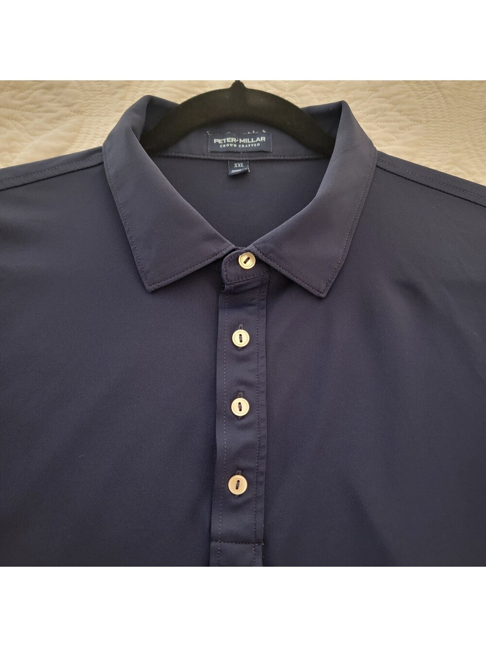 Peter Millar Crown Crafted Polo Men's Short Sleeve Performance Shirt XXL Golf